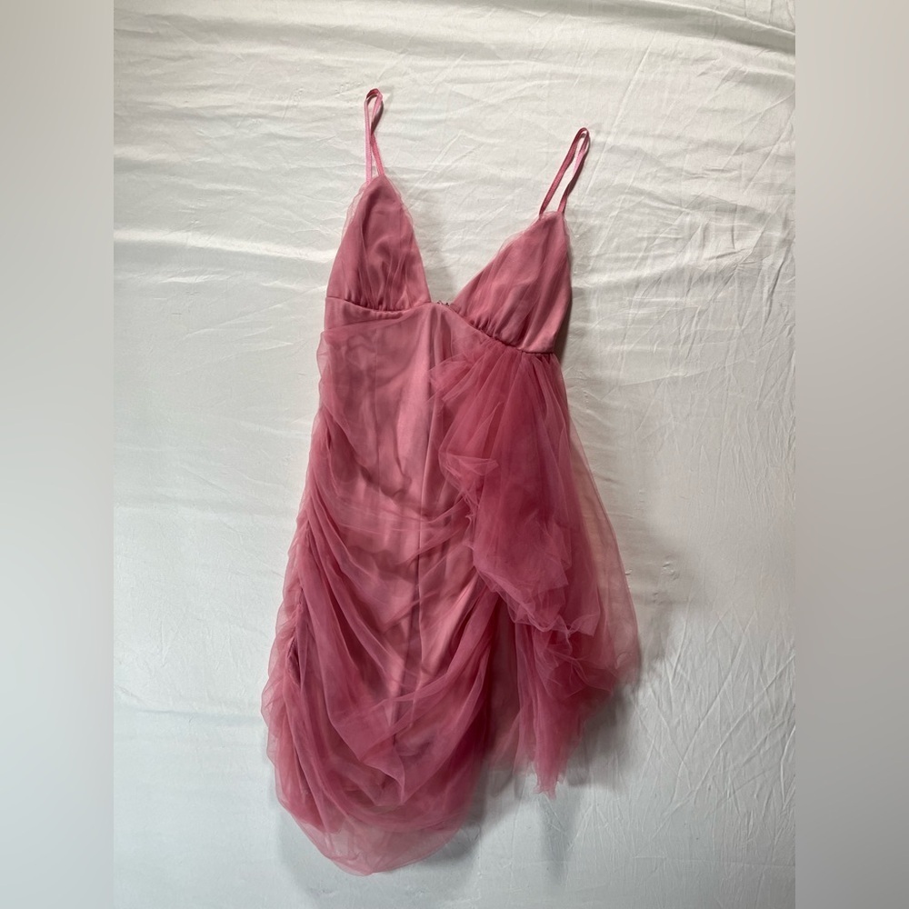 NBD Pink Tulle Chemise